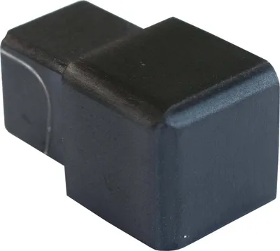 Produktbild von Dalsys Endstück für Fliesenschiene 12,5mm Quadratprofil Edelstahl Schwarz gebürstet, Fliesenprofil