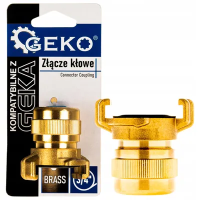 Image de Distributeur 2 voies Geko avec robinets à bille, en laiton, 3/4 de pouce