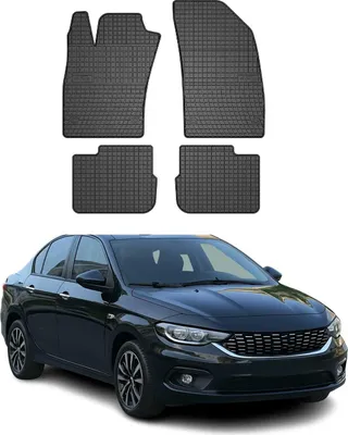 Produktbild von 2015-2020 Fiat Tipo Stufenheck Fußmatten Gummi Schwarz 4 tlg