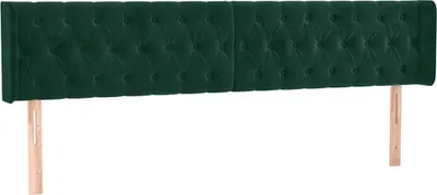 Obrázek produktu pro vidaXL Čelo postele s ušima tmavě zelené 203x16x78/88 cm Velvet