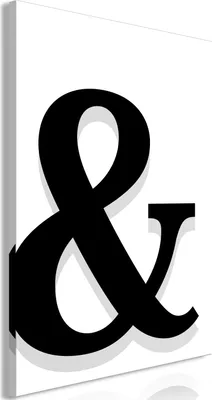 Produktbild von Vliesstoff Leinwandbild - Decorative Letter (1 Part) Vertical 80x120 cm Text m-A-0859-b-a