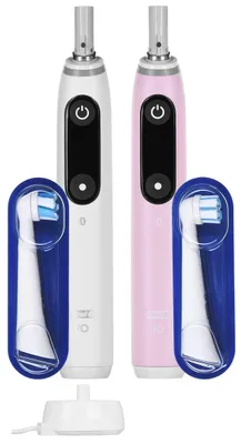 Produktbild von Braun Oral-B iO6 DuoPack Weiß/Rosa