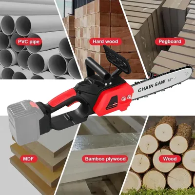 Obrázek produktu pro Elektrická řetězová pila, vysoký výkon, kompaktní provedení, 2 baterie