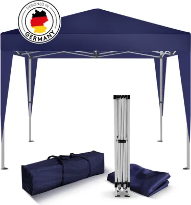 Produktbild von Kronenburg Faltpavillon 2x2m - Wasserfest, UV-Schutz 50+, 0 Seitenteile, blau