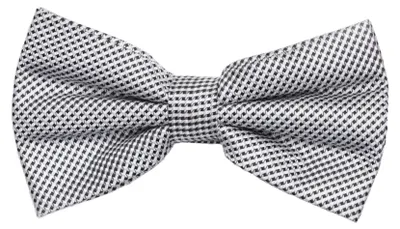 Produktbild von Fabio Farini - 1 Stück Herren Karomuster Fliegen - Männer Querbinder Vorgebunden Bowtie Schwarz/Weiß