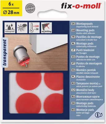 Produktbild von Montagepads transparent fix-o-moll