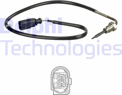 Produktbild von DELPHI TS30156 Abgastemperatursensor für VW Transporter V Bus (7HB, 7HJ, 7EB, 7EJ, 7EF, 7EG, 7HF, 7EC) 550mm