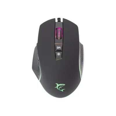 Produktbild von White Shark GARETH Black, Beidhndig, Optisch, USB Typ-A, 6400 DPI, Schwarz