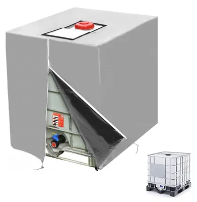 Obrázok produktu pre Omgoods – Kryt na IBC kontajner (1000 litrov), vodotesný, so zipsom