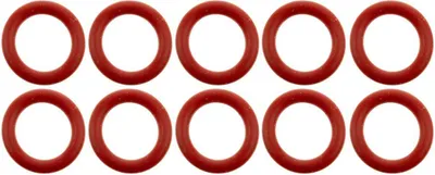 Zdjęcie produktu dla 10x O-ring 8x2 mm czerwony silikonowy uszczelka wewnętrzna 8 mm zewnętrzna 12 mm