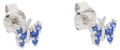 Produktbild von Ohrstecker Schmetterling Zirkonia blau JL10-06-3681