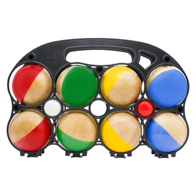 Produktbild von GICO Boccia Spiel 8er aus Massivholz, Durchmesser 7 cm  EU 3011