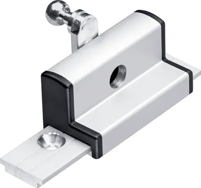 Produktbild von Flügelbock für Schrägfenster, Alu silber eloxiert, 1 Stück | passend zu GEZE Oberlichtöffner OL 90 N / OL 95