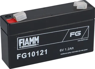 Zdjęcie produktu dla Akumulator kwasowo-ołowiowy Fiamm FG10121 Pb 6V / 1.2Ah Faston 4.8