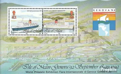 Produktbild von Briefmarken GB - Isle of Man 1992 Mi Block18 (kompl.Ausg.) postfrisch Briefmarkenausstellung