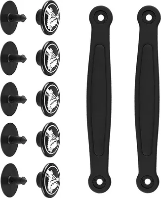 Produktbild von INF Schwarze PVC-Fersenriemen für Clogs - Rutschfest Schwarz 38