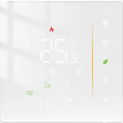 Zdjęcie produktu dla Tuya ZigBee Cyfrowy wyświetlacz Inteligentny regulator temperatury Wielofunkcyjny termostat do ogrzewania podłogowego wody/elektrycznego kotła wodnego/gazowego Kompatybilny z Alexą i Asystentem Google