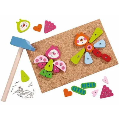 Produktbild von HABA Nagelspiel Frühlingsfalter 26-teilig 002377
