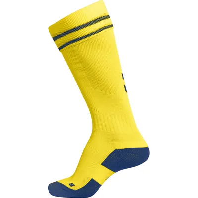 Productafbeelding van Hummel Element voetbalsokken - sportgeel/koningsblauw, maat: 31-34