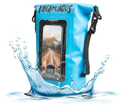 Obrázok produktu pre Vodotesný vak FIXED Float Bag s vreckom na mobilný telefón, objem 3 litre, turistický model – modrá farba
