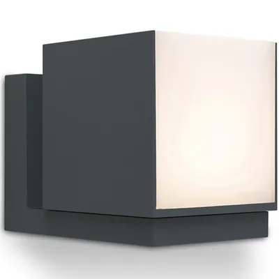 Zdjęcie produktu dla Lampa elewacyjna kinkiet zewnętrzny CUBA antracyt Lutec 5193803118