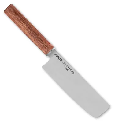 Nakiri Gemüsemesser 16 cm, Rosenholzgriff, Edelstahlklinge