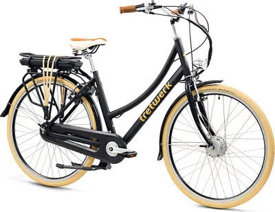 Produktbild von Tretwerk Aurora E Bike Damen 28 Zoll Elektrofahrrad 165 - 185 cm retro Hollandrad E Damenfahrrad