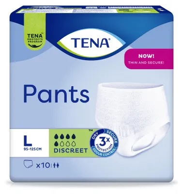 Produktbild von TENA Pants Discreet - Inkontinenzpants - L - 10 Stk.