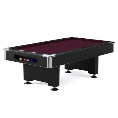 Immagine prodotto di Tavolo da biliardo Hoffmann "Club Pro III", Simonis 860, Wine, 9 ft (campo di gioco 254x127 cm)