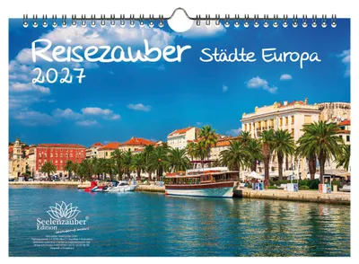 Produktbild von Städtezauber Europa DIN A4 Kalender für 2027 Städte - Seelenzauber