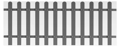 Produktbild von Lattenzaun, Zaunelemente, Steckzaun, Teichzaun, Gartenzaun, Sicherheitszaun, Zäune für den Garten, WPC 200 x 80 cm