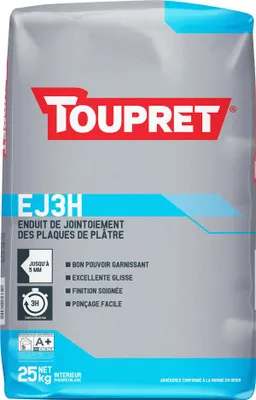 Image de Enduit Pour Bandes à Joints Ej3h 25kg - Toupret