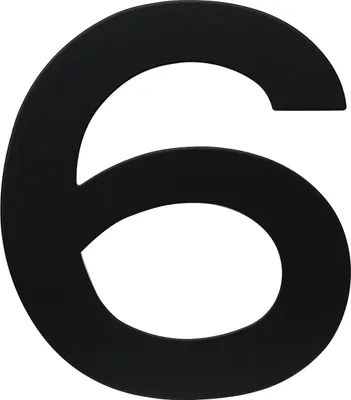 Produktbild von Hausnummer Edelstahl schwarz 15 cm, 2D-Design, gebürstete Oberfläche, selbstklebend