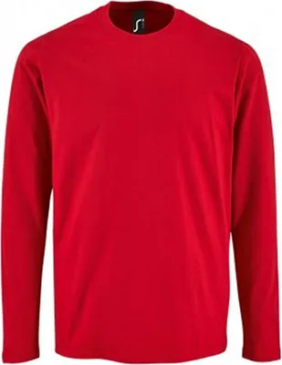 Image de SOLS T-Shirt Impérial Homme, manches longues PC2905 (S) (Rouge)