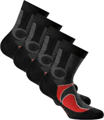 Immagine prodotto di ROHNER Trekking Kids 2er Pack Kinder Wandersocken rot 31-34