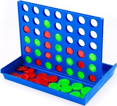 Produktbild von Vier in einer Reihe 4 gewinnt Mini- Spiel Reisespiel ca. 15 cm x 11 cm x 2,5 cm