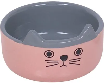Produktbild von Nobby Katzen Keramik Napf Cat Face pink