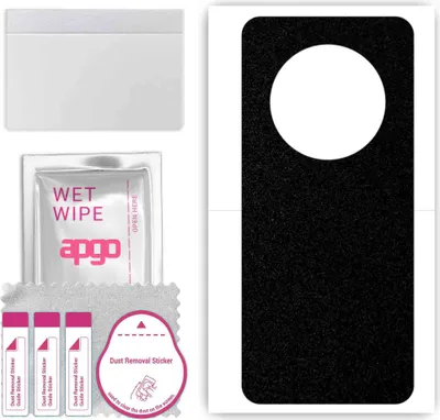 Produktbild von apgo Rückseite Schutzfolie, Skin, kompatibel mit Honor Magic3, Hinten Displayschutzfolie aus Vinylfolie, kratzfest, einfache Montage - Mattschwarz