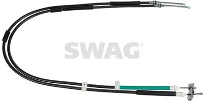 Produktbild von SWAG Handbremsseil Seilzug Feststellbremse für FORD Fiesta Mk4 Schrägheck (JAS, JBS) Hinten Links Hinten Rechts 50 10 1813