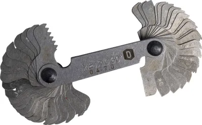 Produktbild von Dönges Gewindeschablonen-Satz 48 Blatt, 0,4-7 + WW 1/16-2.1/2", pol.