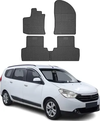 Produktbild von OMAC Gummi Fußmatten für Dacia Lodgy 2012-2024 Automatten Gummi Schwarz 4tlg