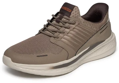 Immagine prodotto di Skechers, scarpa da ginnastica slip-on da uomo, modello Slade Luther, vestibilità comoda, colore grigio scuro, taglia: 46 EU