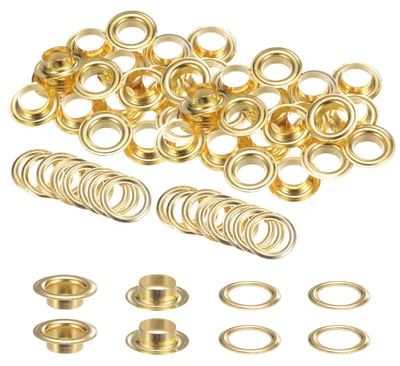 Ösen-Set 40 Stück, 14 mm, Kupferfarbe, Gold, für DIY-Projekte