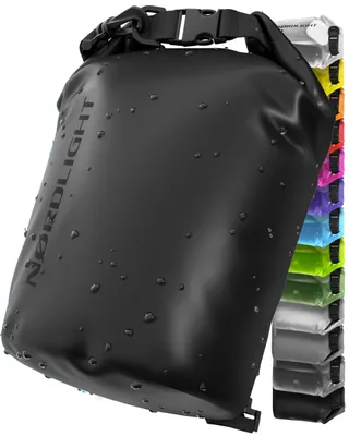Produktbild von Nordlight Dry Bag 10L Wasserdichter Beutel - (Schwarz) Wasserdichter Packsack Mit Roll Top Verschluss Und Schultergurt | Schwimmen, Baden, Strand, Kanu, Stand Up Paddling, Tauchen