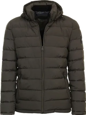 Produktbild von REDMOND Casual Herren Steppjacke Kapuze Comfort-Fit Grün XXL