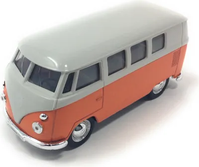 Produktbild von Modellauto T1 Bus 1963 mit Rückziehmotor orange / beige