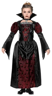 Vampirkleid für Mädchen, Halloween, Karneval, Gr. 158