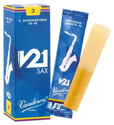 Tenorsaxophon-Rohrblatt V21, Stärke 3, 5er-Pack