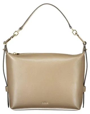 Produktbild von Elegante Damen-Hobo-Tasche Braun mit Zwei Trageriemen und Reißverschluss