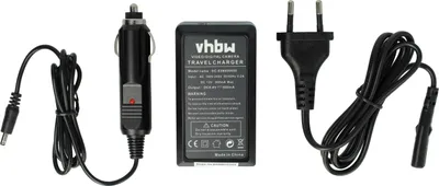 Produktbild von vhbw Ladegerät kompatibel mit Pentax K-01, 645D, K-3, K-1 Mark II, K-3 Mark III Kamera Camcorder/Akku - Ladeschale, Kfz-Adapter, Ladeanzeige, 8,4 V